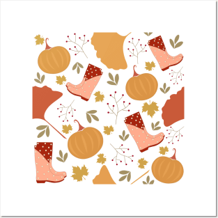 Pattern for autumn Posters and Art